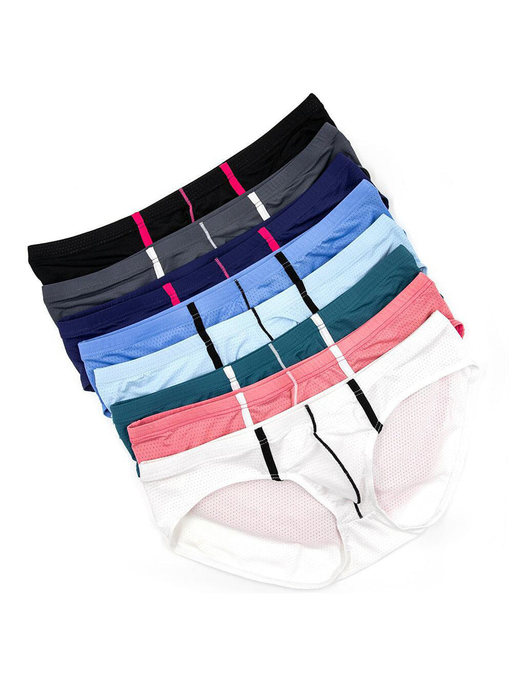 4 Pack Men’s Low-rise Breathable Mesh Briefs