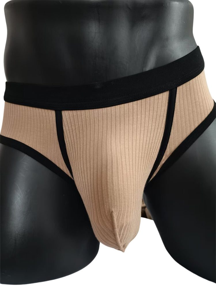 3 Pack Men's Seamless Comfort Large Supportive Pouch Sexy Low-Rise Briefs