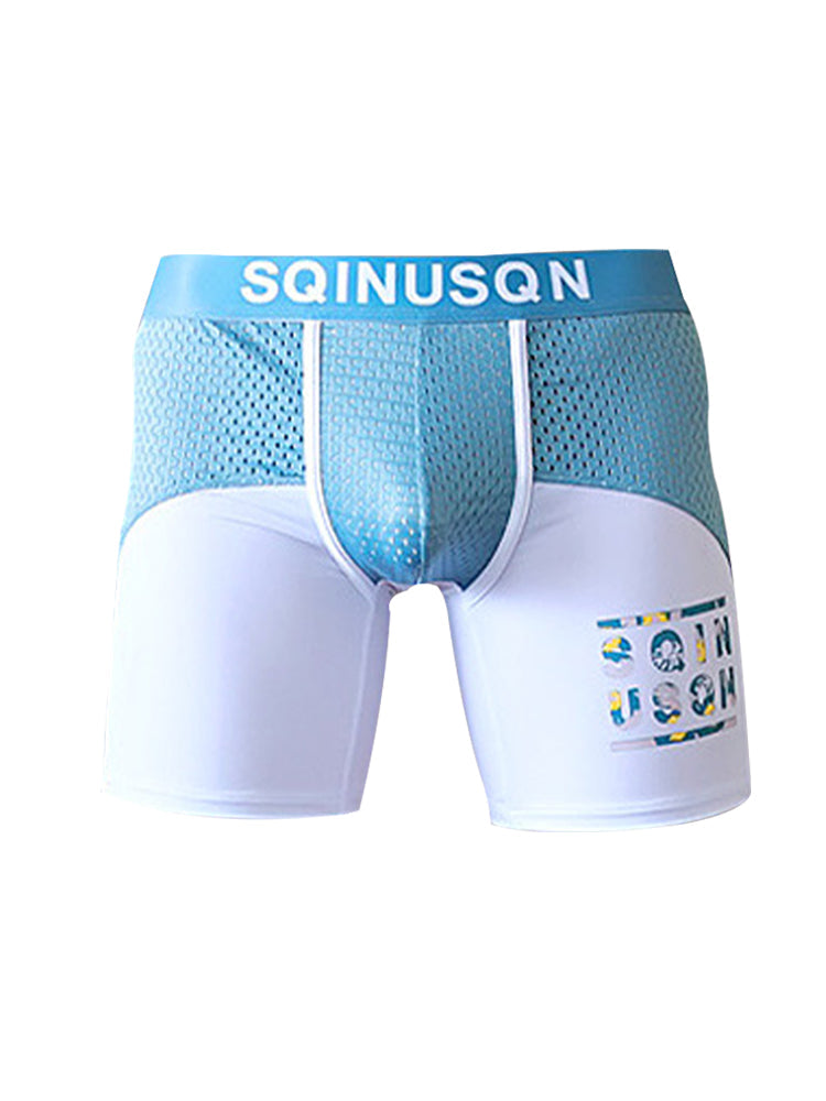 Men's Anti-Chafing Sports Boxer Briefs with Spacious Pouch