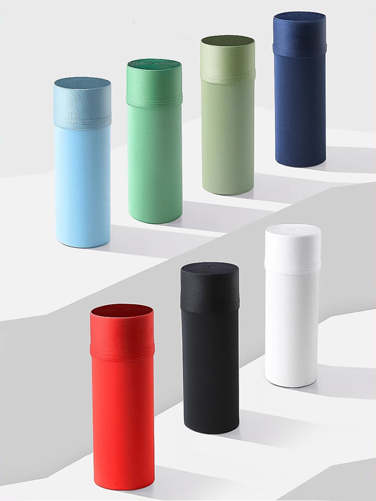 3 Pack Men's Ultra-thin Ice Silk Seamless Solid Trunks