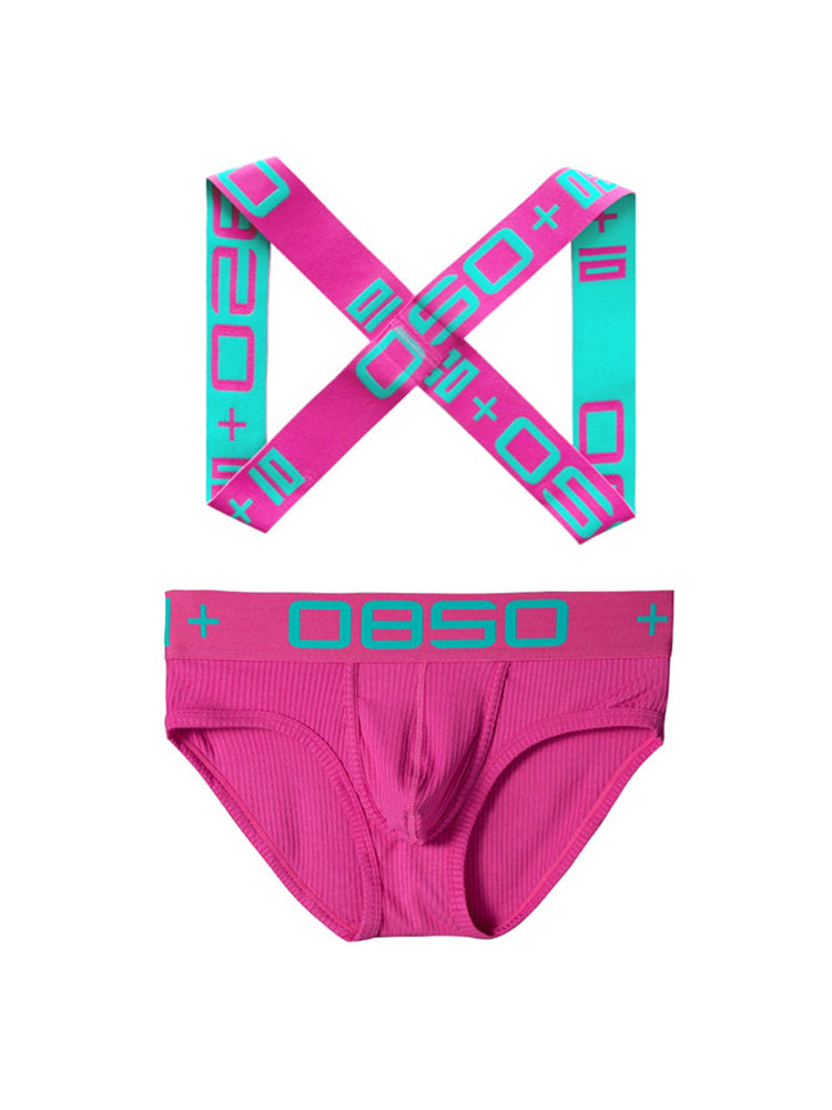 Men's Ultra-Soft Cotton Supportive Fit Activewear Shoulder Strap & Underwear