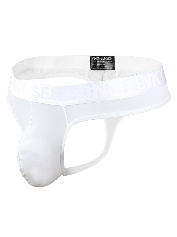 4 Pack Men's Sexy Nylon Low-Rise Comfortable Thong & Strings