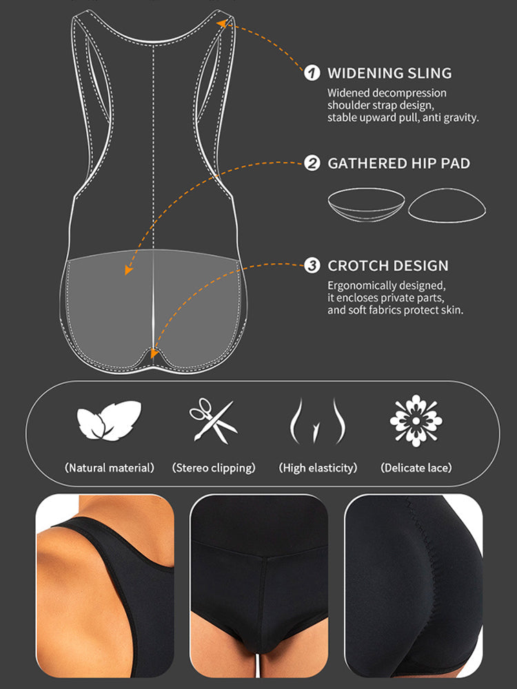 Men's Butt-Lift Briefs One-Piece Underwear