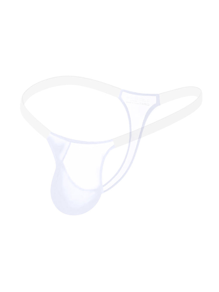 2 Pack Men's Sexy Seamless Semi-Transparent Thong & Strings