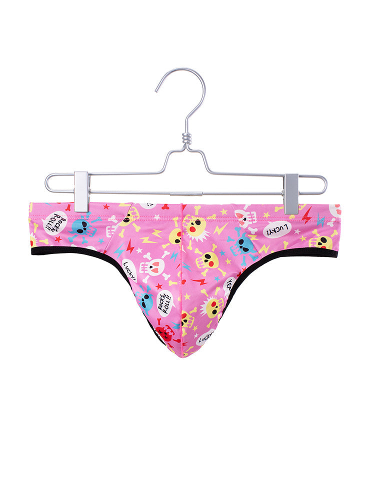 3 Pack Men's Skull Print Thong - Edgy & Sexy