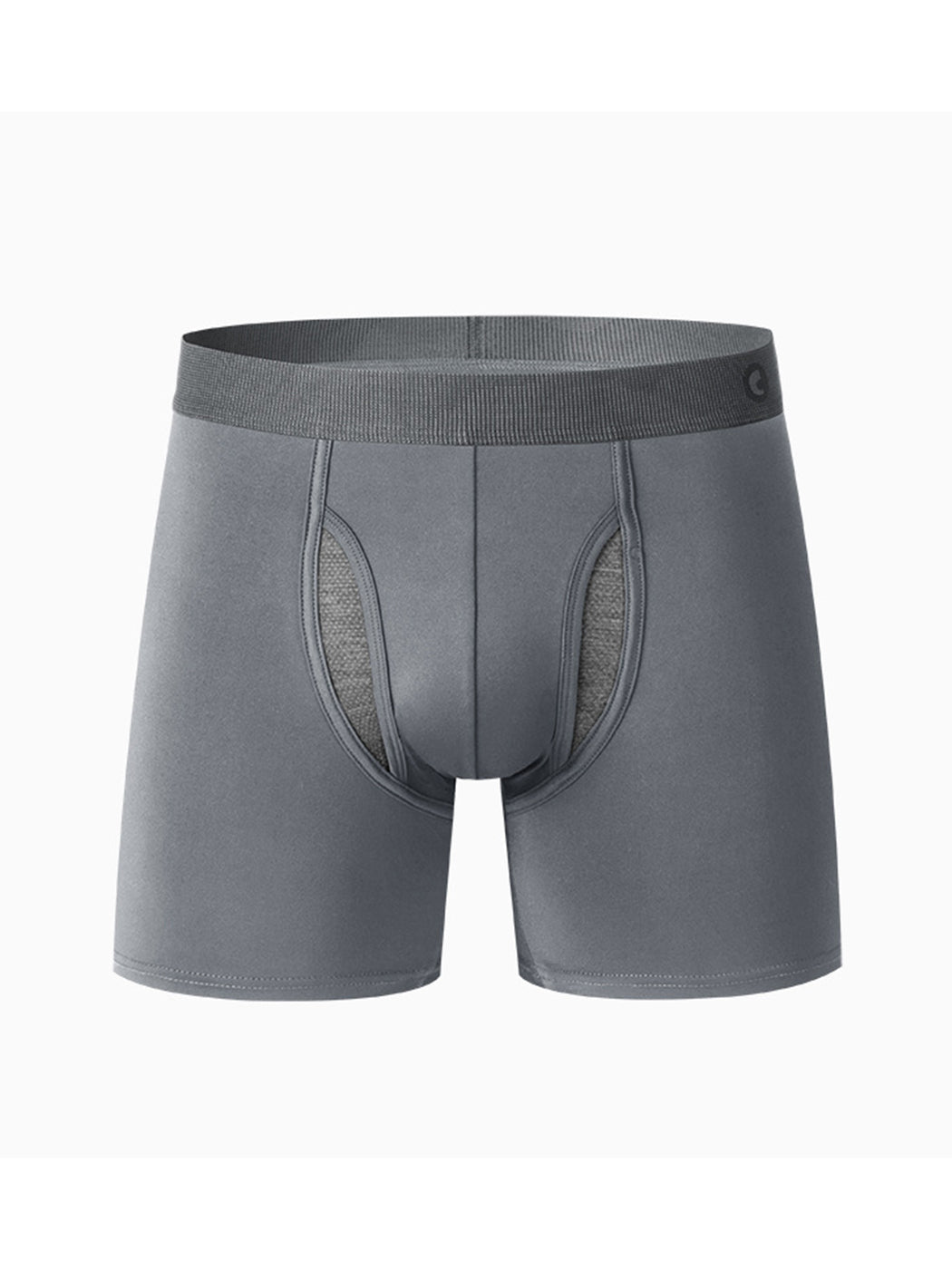 Breathable Sports Boxer Briefs with Open Fly