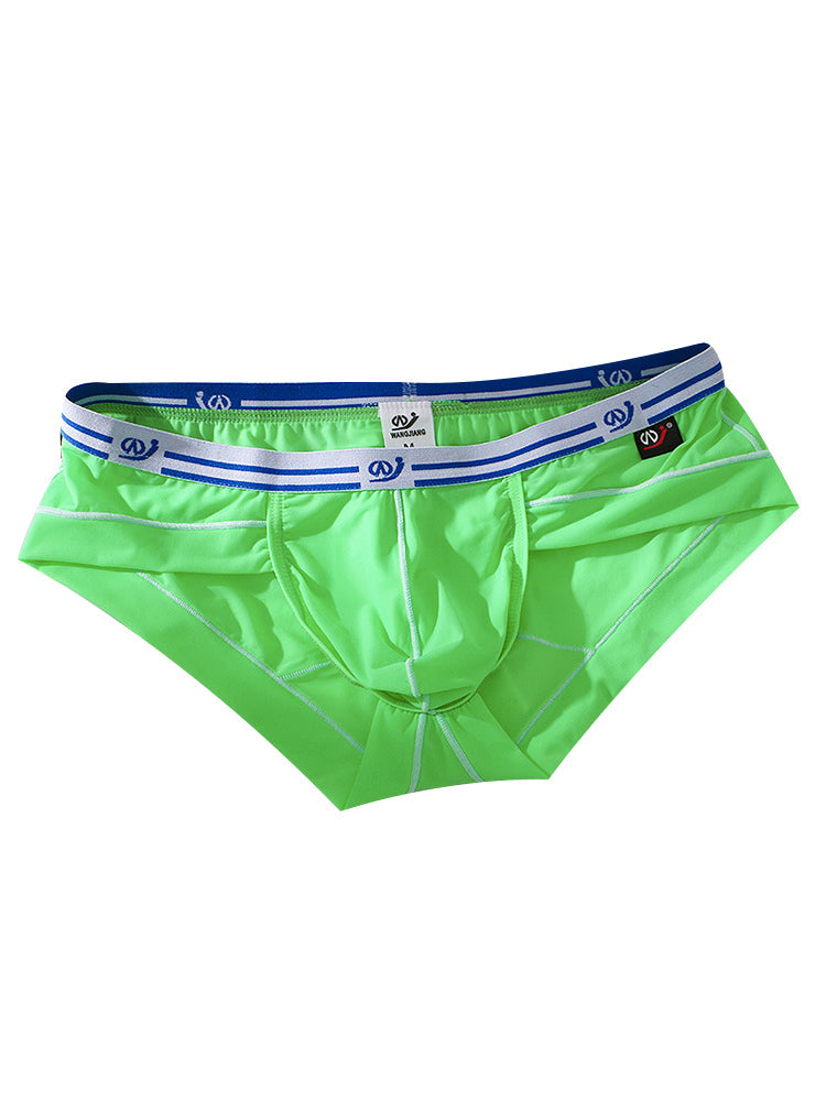 3 Pack Sexy Fashion Ice Silk Solid Color Men's Briefs