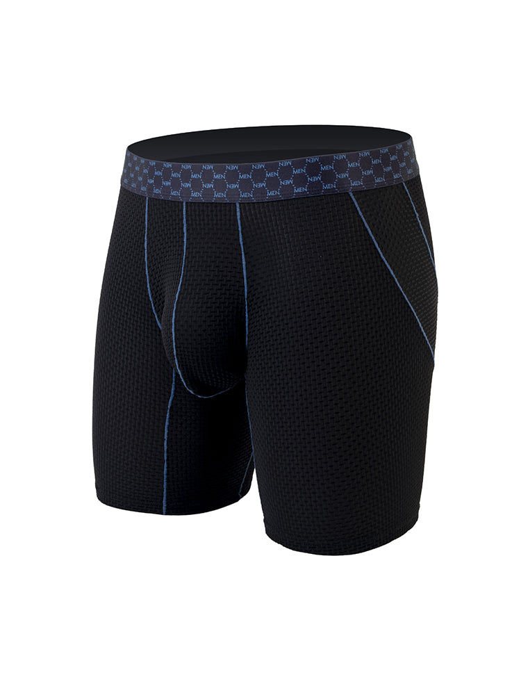 3 Pack Men's Anti-chafing Waffle Boxer Briefs