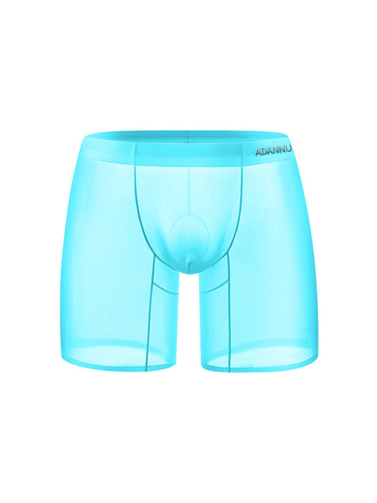 2 Pack Men's Ultra-Thin Breathable Semi-Transparent Pouch Midway Briefs