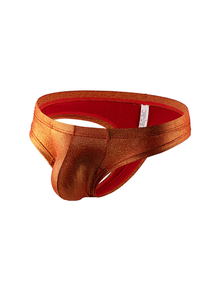 3 Pack Men's Sparkle Thongs in Solid Colors