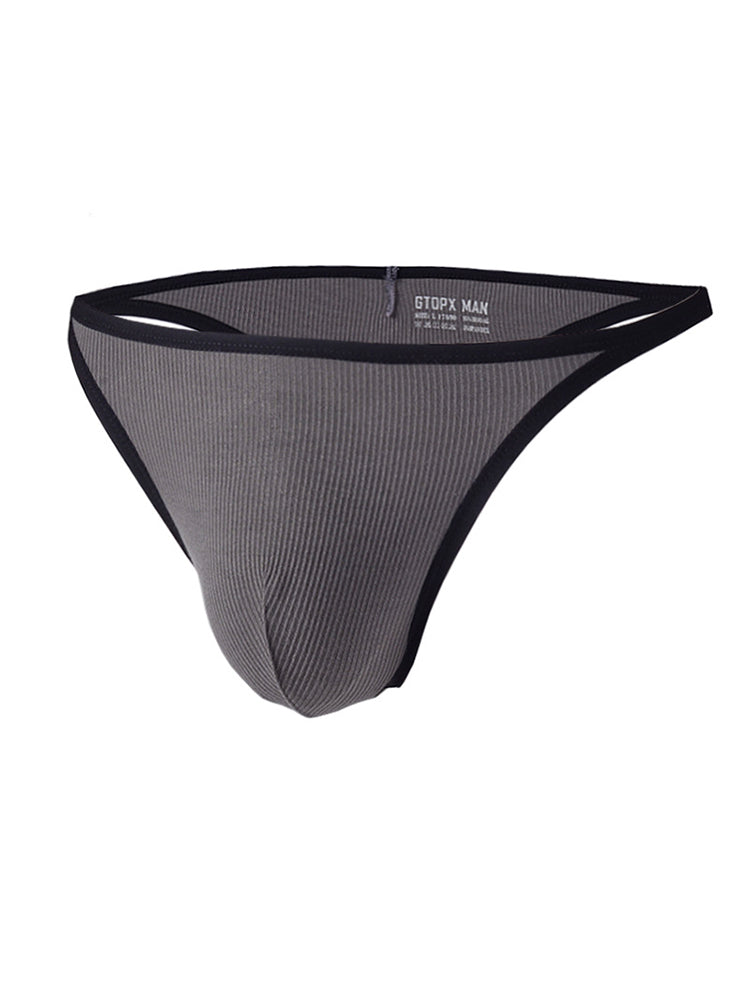 2 Pack Men's Low-Rise Eco-Friendly Lightweight Thong