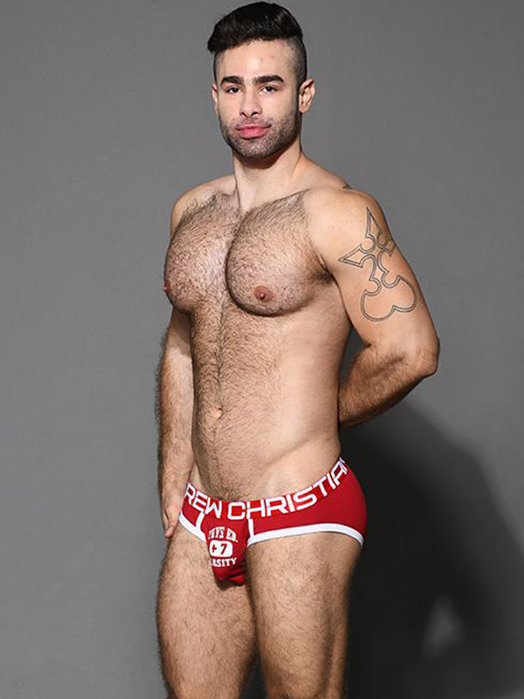 2 Pack Men's Ultra-Soft Printed Low-Rise Sexy Sporty Cut Anti-Chafing Bikini