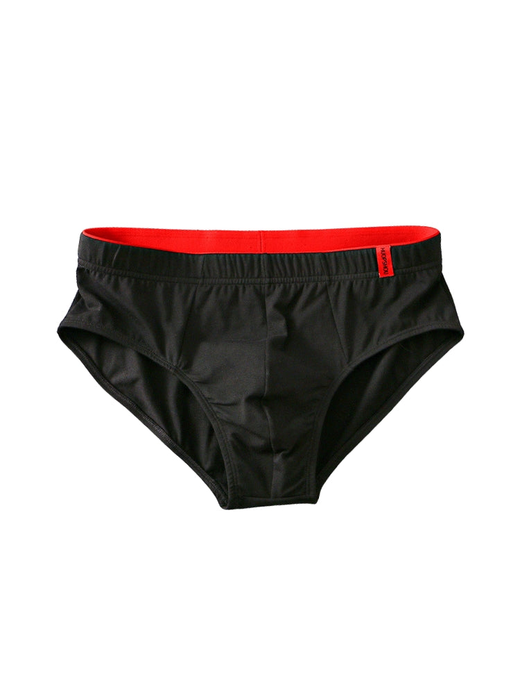 4 Pack Men's Solid Color Cotton Low-Rise Seamless Comfort Briefs