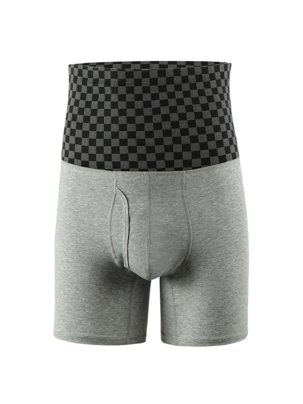 Men's Tummy Control Boxer Briefs With Functional Fly