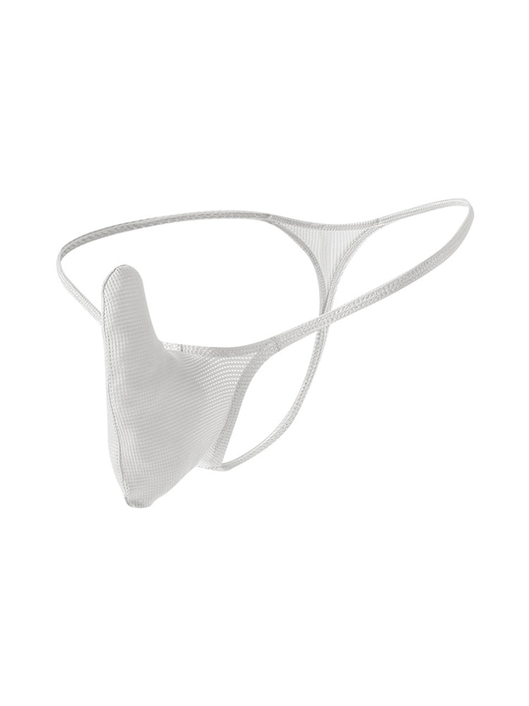 3 Pack Men's Breathable Mesh Sexy Ice Silk Strings