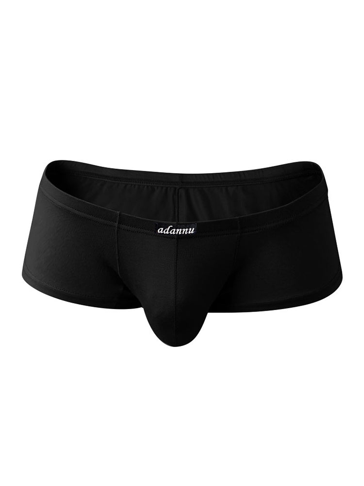 2 Pack Men's Sexy Low-rise Roomy Pouch Trunks