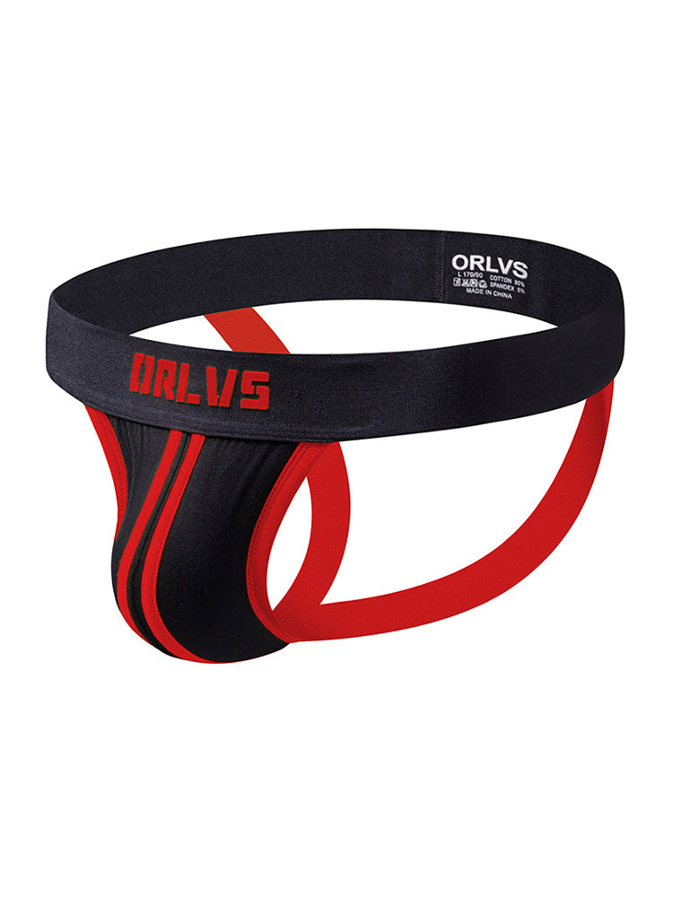 3 Pack Men's U-Pouch Striped Sexy Jockstraps