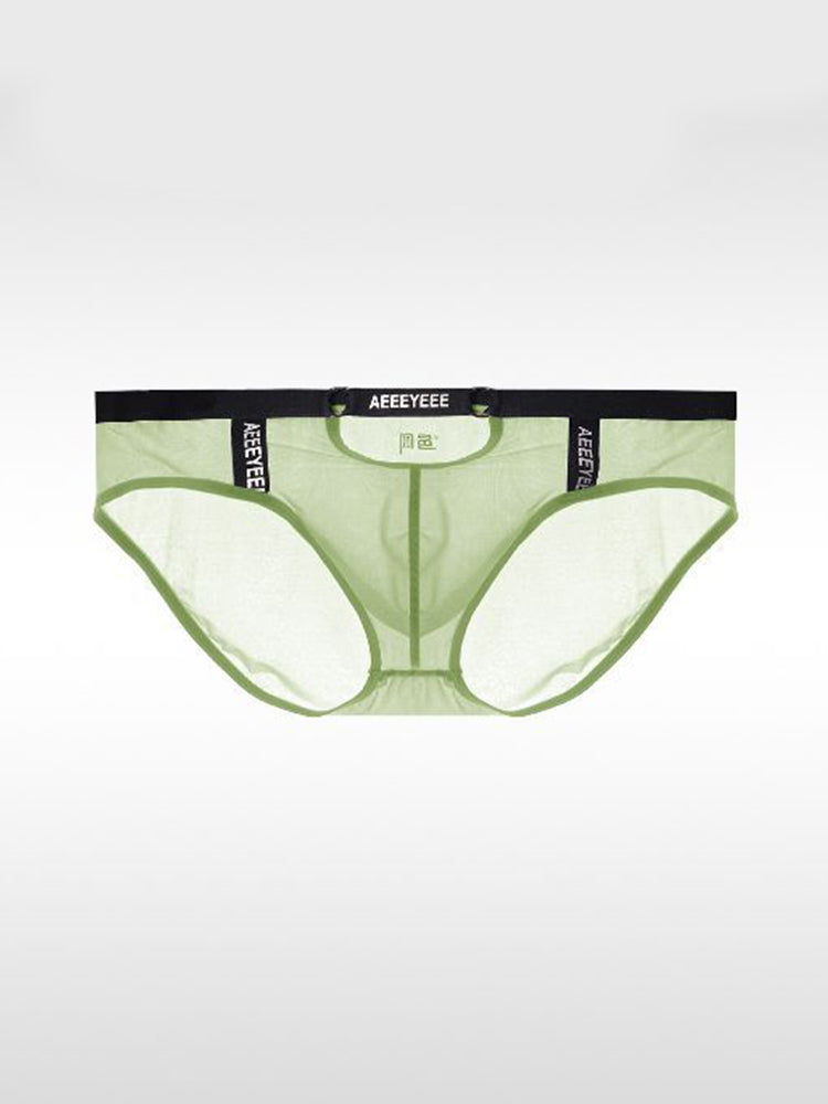 Men's Low Waist Narrow Waist Ice Silk Breathable Convex Pocket Briefs