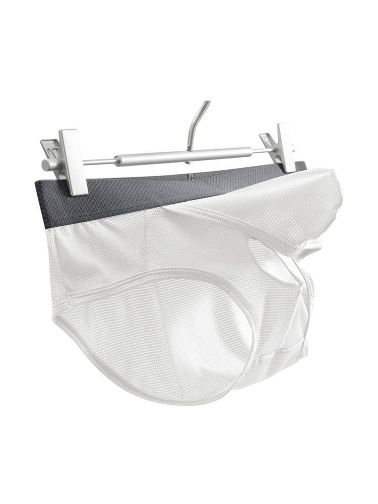 3 Pack Men's Low-Rise Mesh Briefs with Breathable Support & Convenience Fly