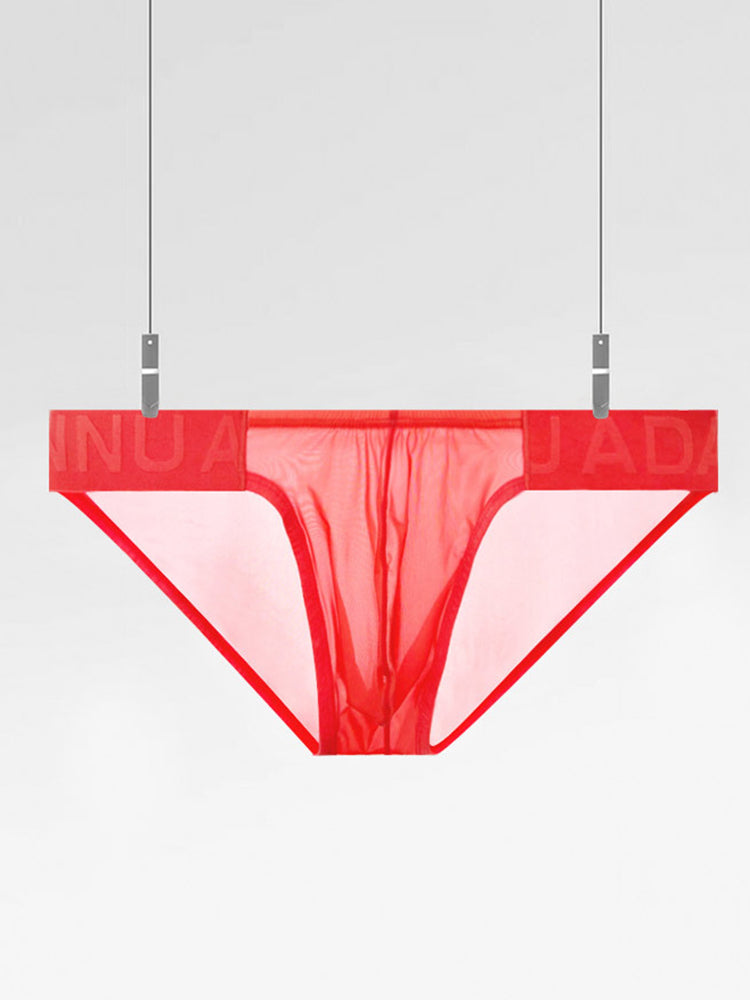 2 Pack Ultra-Thin Men's Breathable Semi-Transparent Sexy Bikini