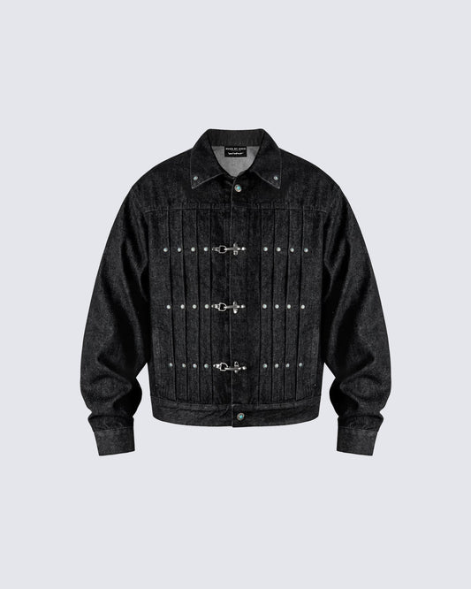 Vintage Flight Buckle Denim Jacket