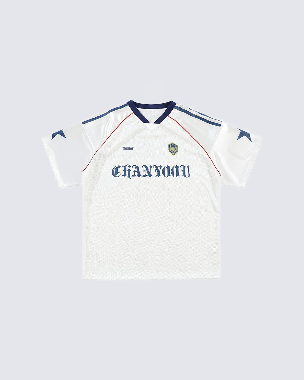 Y2K Star Patch Mesh Football Jersey Tee New