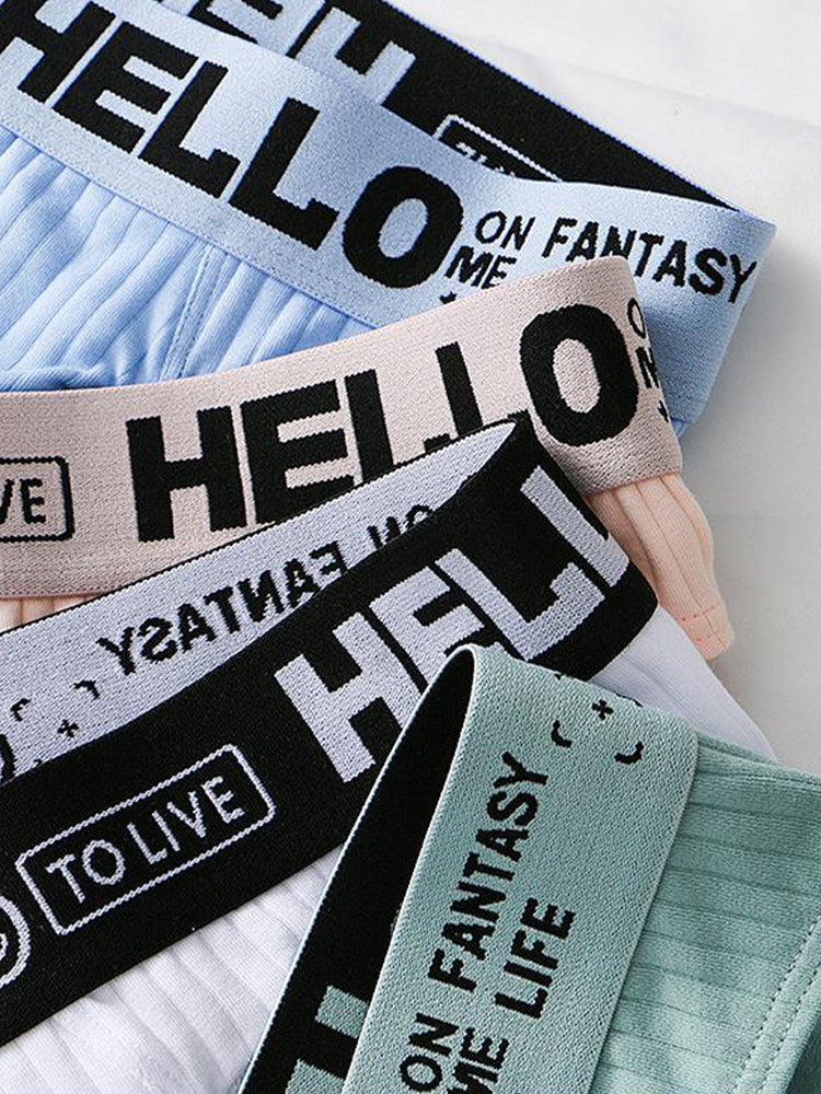 Men's Cotton Ribbed Breathable Briefs with 3D Pouch