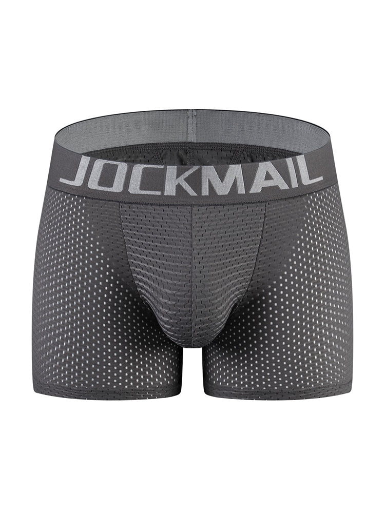 Sponge Cushion Mesh Buttock Boxer Briefs