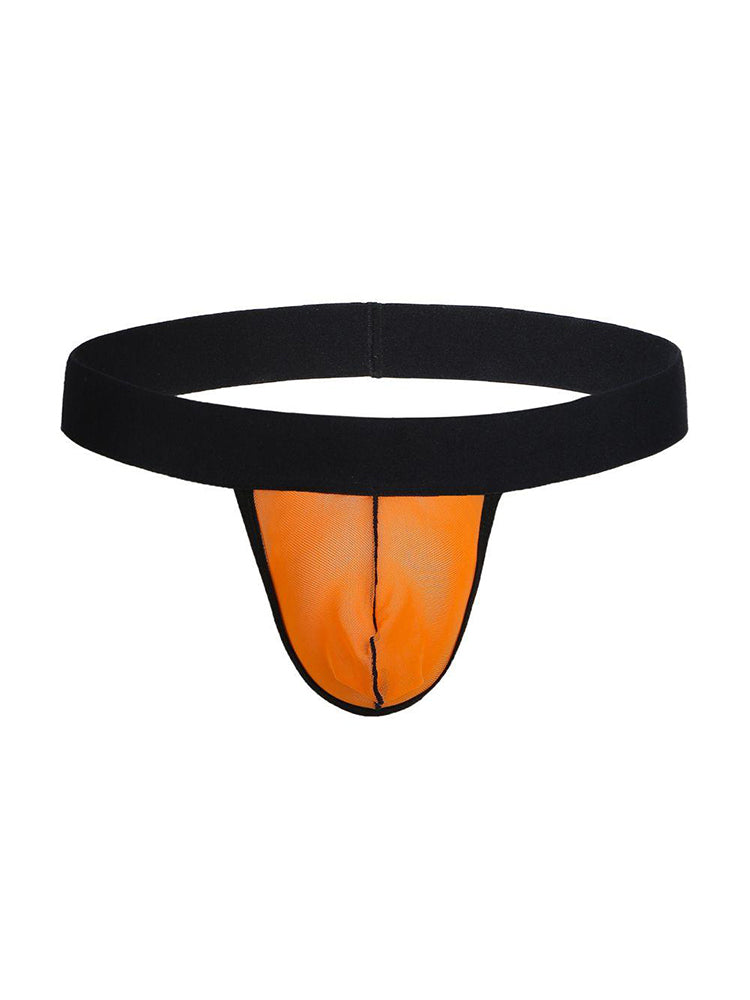 4 Pack Men's Single Pouch Ice Silk Sexy Thong