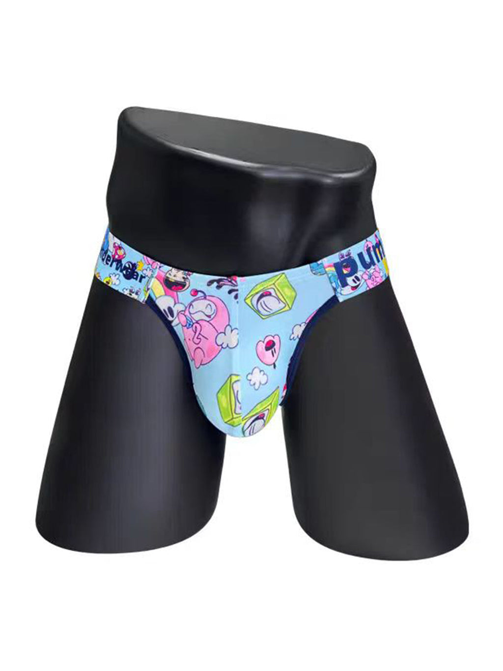2 Pack Men's Cartoon High-Cut Breathable Bikini