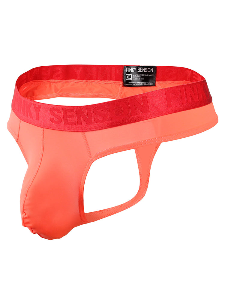 4 Pack Men's Sexy Nylon Low-Rise Comfortable Thong & Strings