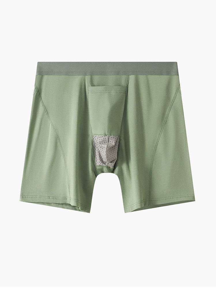 2 Pack Men's Gun Bullet Separation Casual Sports Breathable Cotton Mid-Rise Midway Briefs