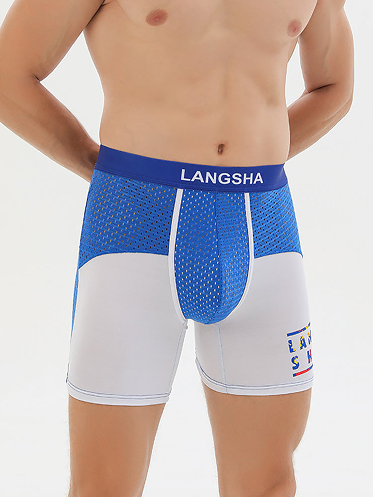 Men's Anti-Chafing Sports Boxer Briefs with Spacious Pouch