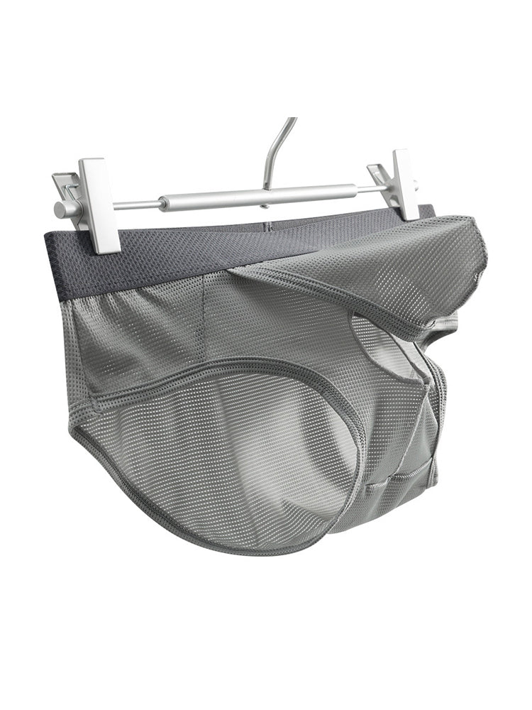 3 Pack Men's Low-Rise Mesh Briefs with Breathable Support & Convenience Fly