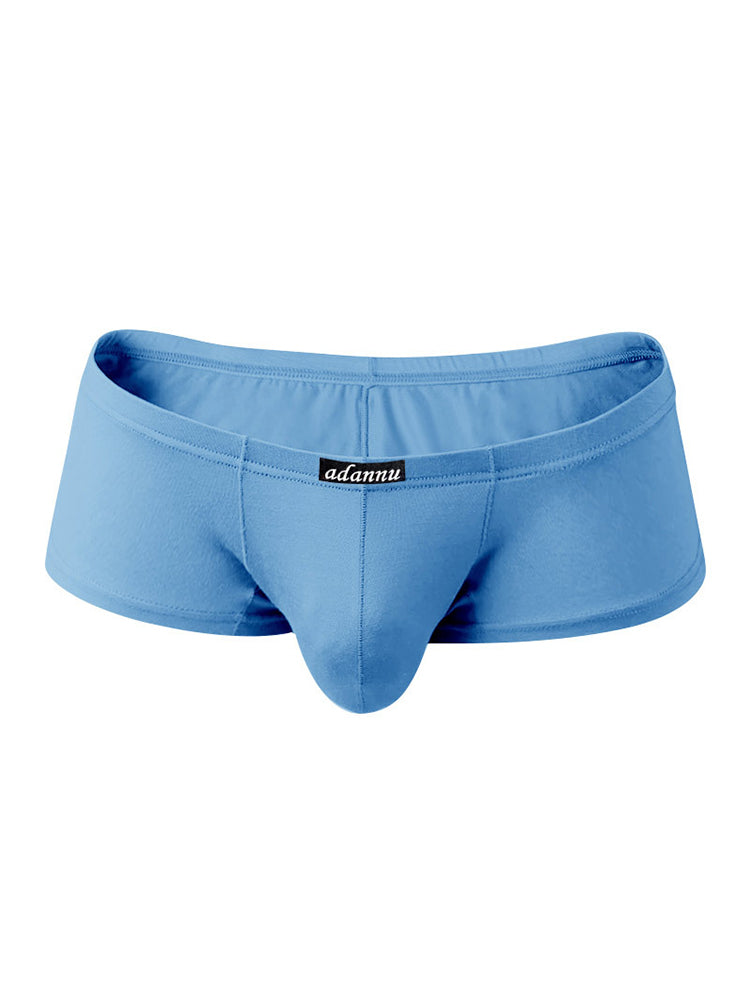 2 Pack Men's Sexy Low-rise Roomy Pouch Trunks