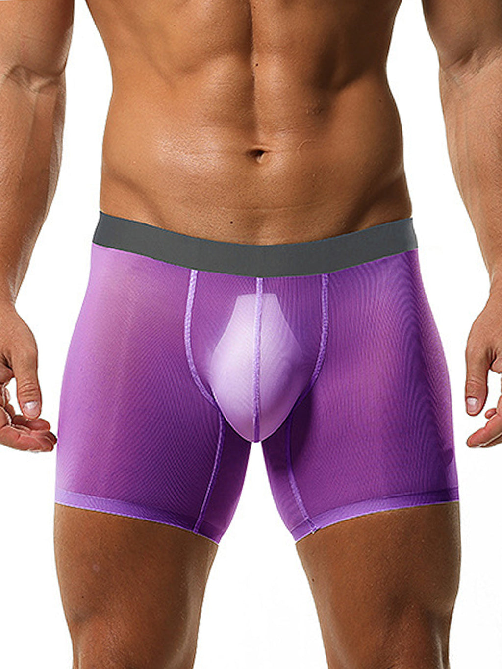 2 Pack Men’s Breathable Athletic Mesh Boxer Briefs