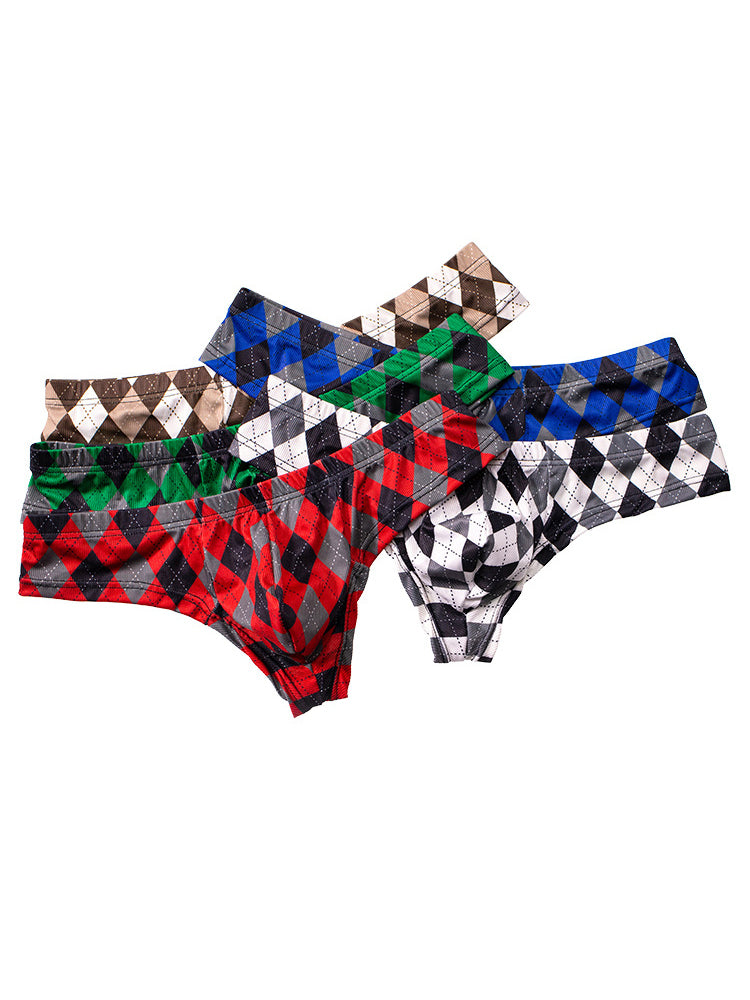 Men’s Low-Rise U-Convex Print Thong