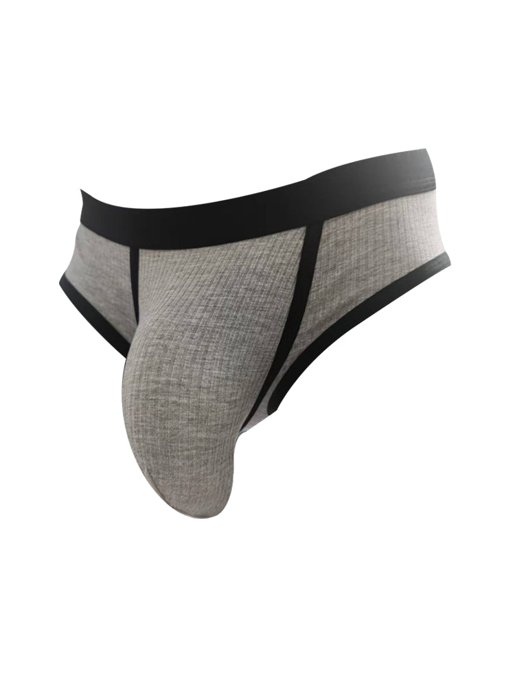 3 Pack Men's Seamless Comfort Large Supportive Pouch Sexy Low-Rise Briefs