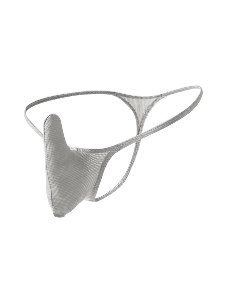 3 Pack Men's Breathable Mesh Sexy Ice Silk Strings