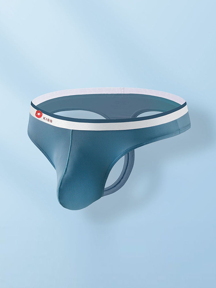 3 Pack Men's Ice Silk Sexy U-Shaped Pouch Kiss Thong