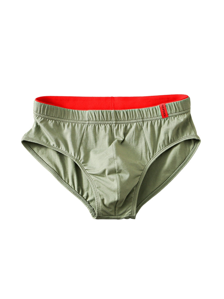 4 Pack Men's Solid Color Cotton Low-Rise Seamless Comfort Briefs