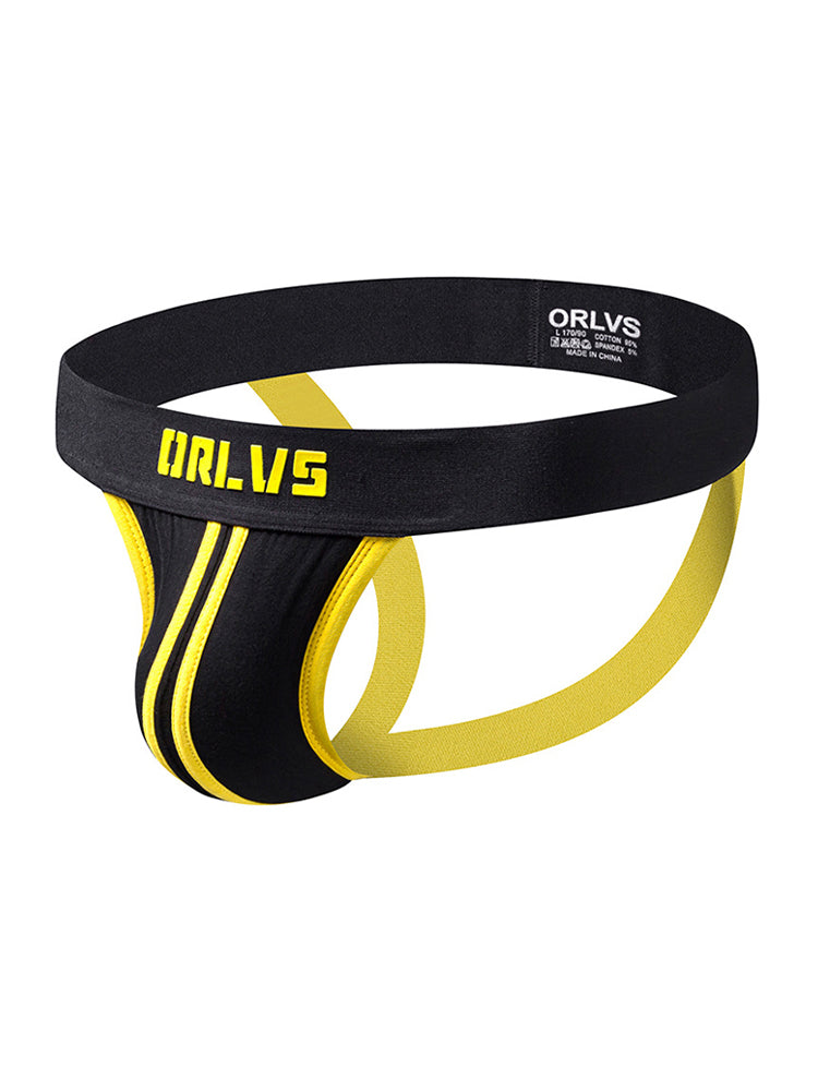 3 Pack Men's U-Pouch Striped Sexy Jockstraps