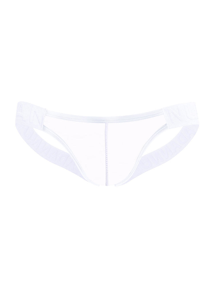 2 Pack Men's Sheer No-Waistband Jockstrap with Textured Pattern