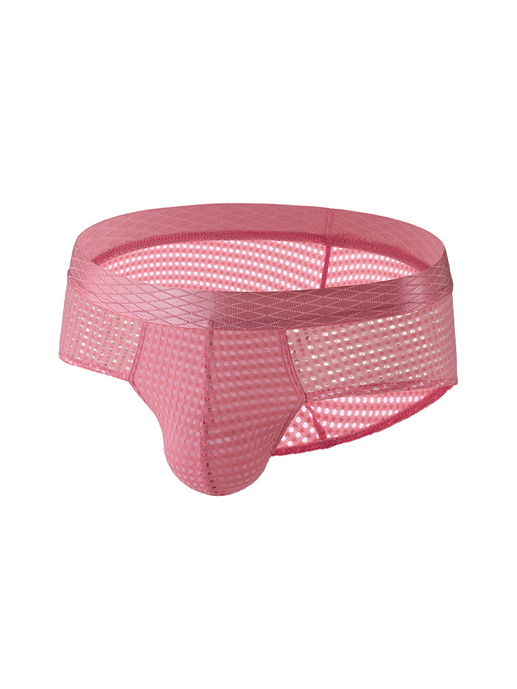 3 Pack Men's Quick-Dry Mesh Low-Rise Briefs