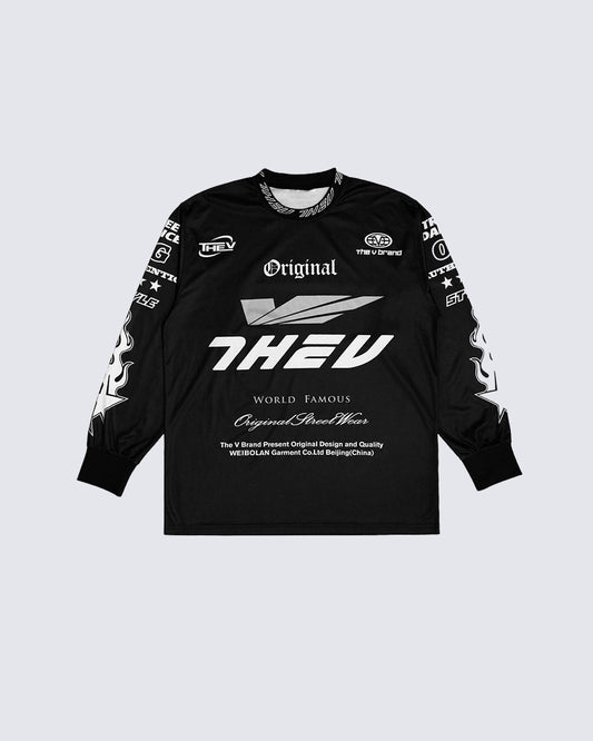 Street Graphic Print Long Sleeve Tee