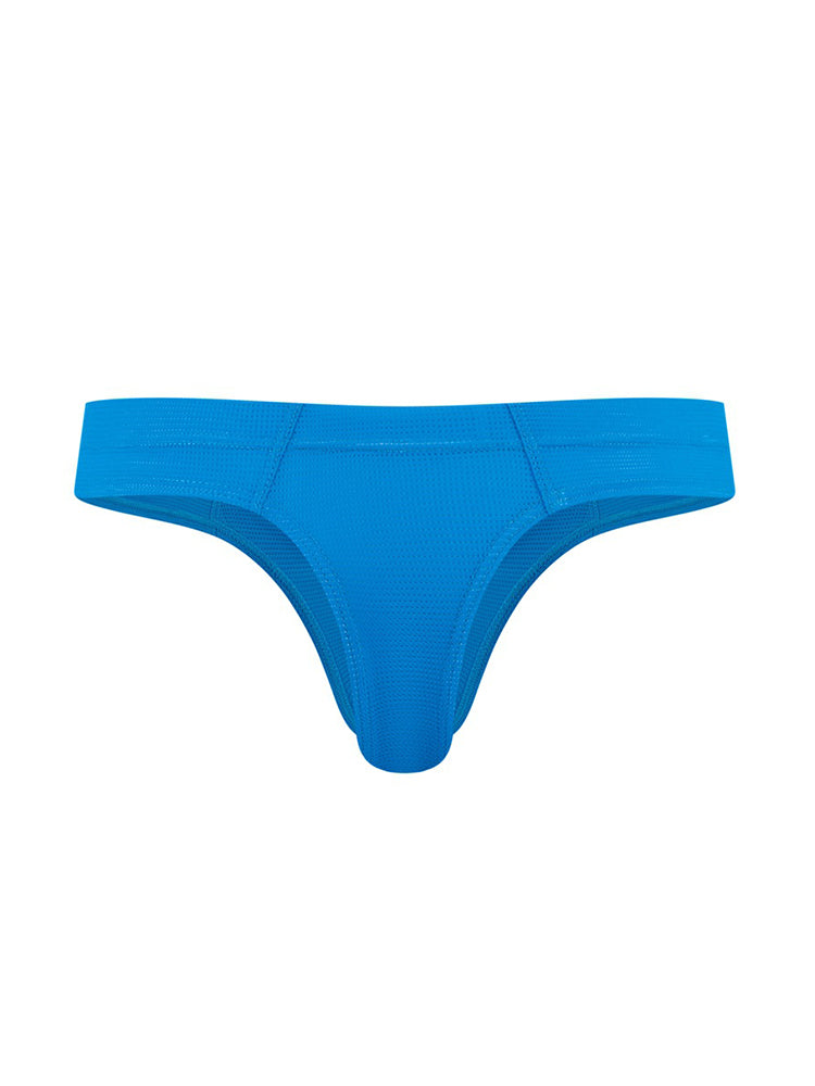 Men's Simple Breathable Mesh Pouch Thong & Strings
