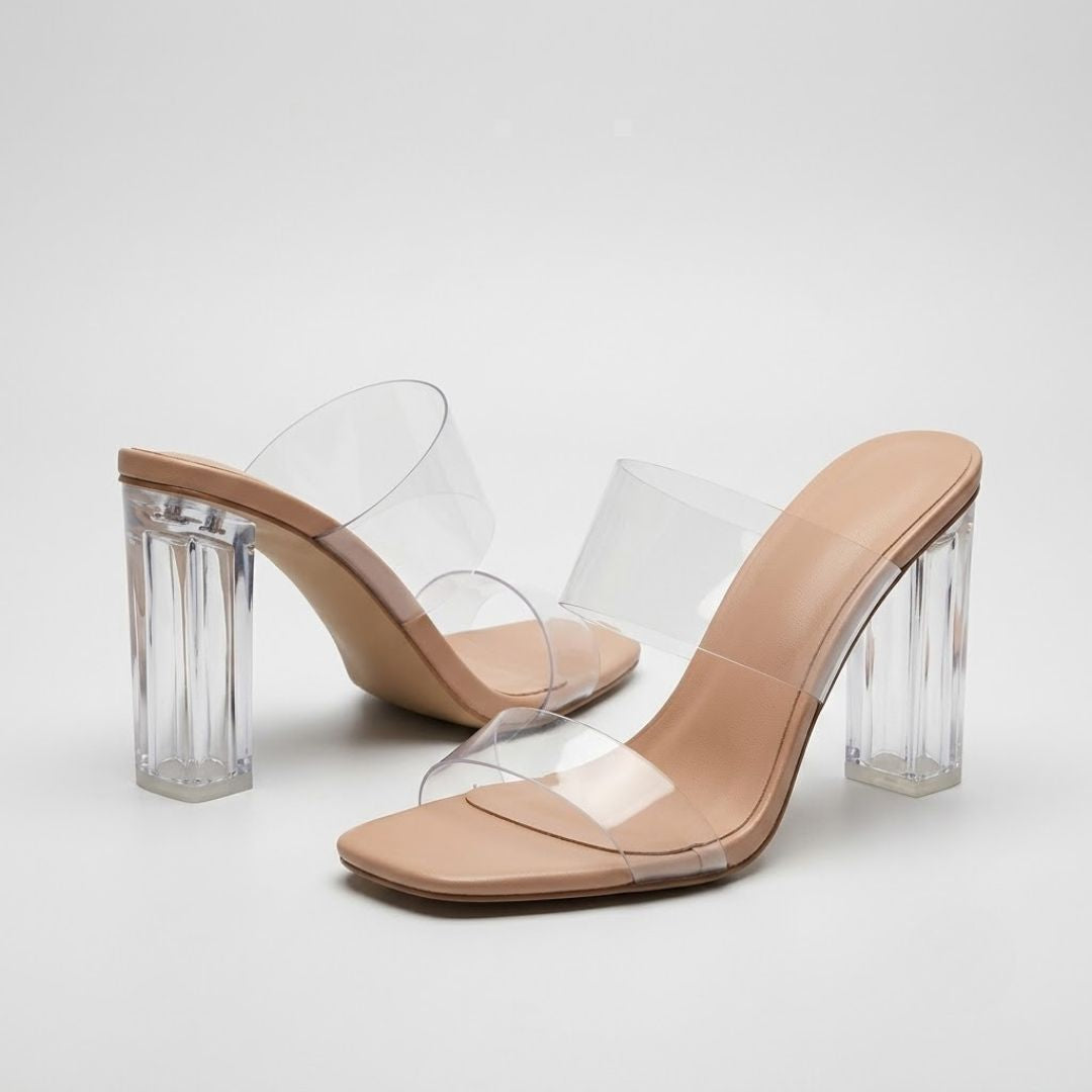 Glass Muse Clear Heels
