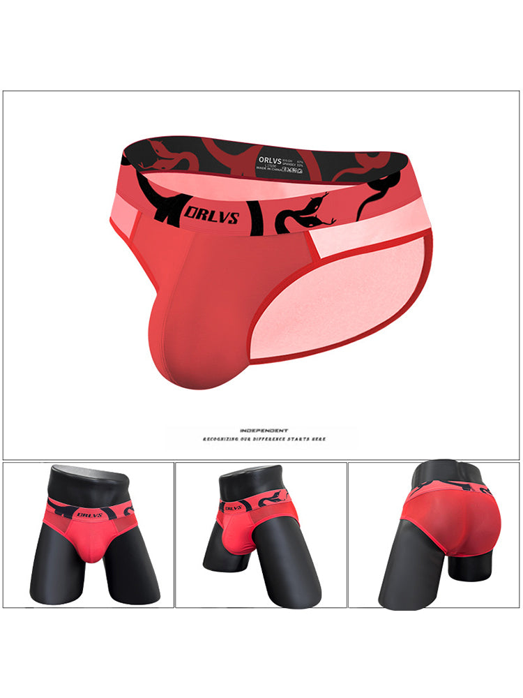 Men's Mesh Sport Briefs with Contoured Pouch & Ventilation