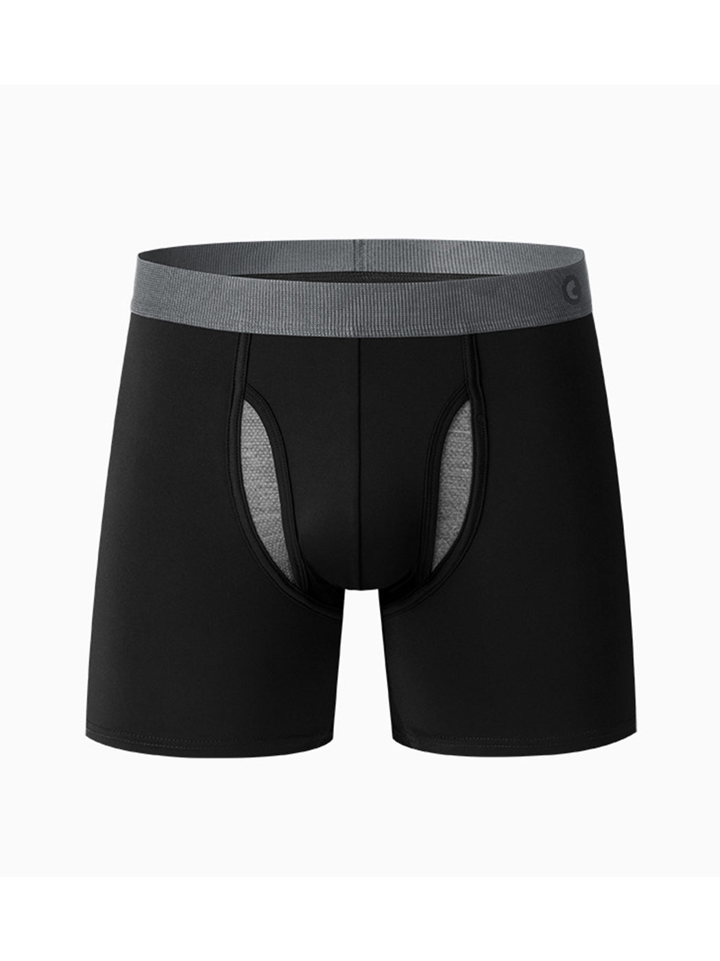 Breathable Sports Boxer Briefs with Open Fly