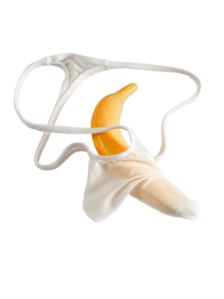 3 Pack Men's Breathable Mesh Sexy Ice Silk Strings